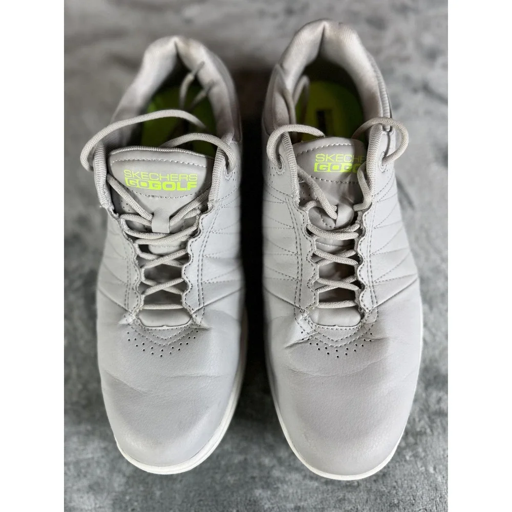 Skechers GO GOLF Shoes Mens Size 8.5 Gray Goga‎ Max Lightweight Spikeless Golf
